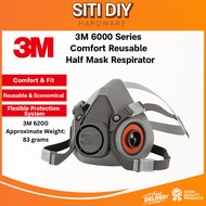 3M™ 6000 Series Reusable Respirator (M) Respirator Only Not Including Filter | Painting Spraying Res