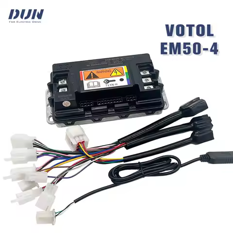 Votol EM50-4 48V 60V 1000W-1500W FOC Sine Wave BLDC PMSM Motor Controller for Electric Scooter Hub W