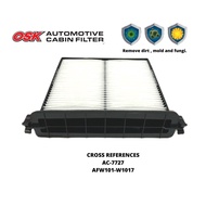 OSK  CABIN FILTER for PROTON NEW SAGA 2016, IRIZ S/D TYPE 2014, PERSONA S/D TYPE