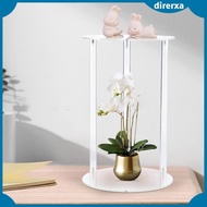 [Direrxa] Acrylic Plant Stand Plant Shelf Easy Installation Flower Stand Flower Display Rack for Wedding Centerpiece Event