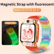 [Ready Stock] Luminous Colorful Magnetic Flash Buckle Watch Strap for imoo Z1/Z2/Z3/Z5/Z6/Z7, Compat