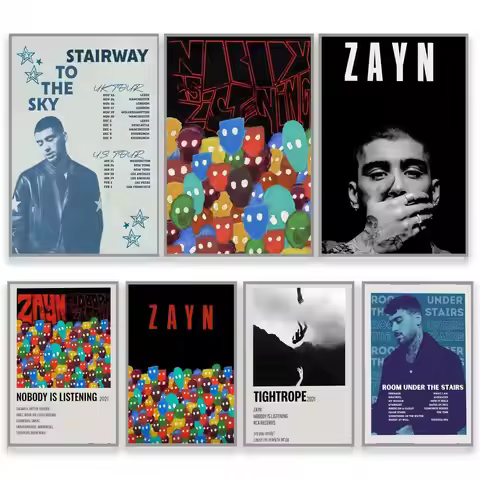 Hot Z-Zayn Malik Nobody Is Listening Gamer Room Decoration Visual Room Enhancer Portrait Wall Print 