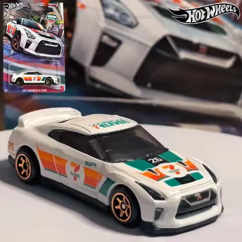 Hot Wheels x 7-Eleven 2026 Exclusive Edition | 1/64 Diecast 2017 Nissan GT-R R35 | Special White Wra