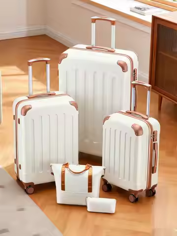 Luggage Sets 5 Piece,Hardside Suitcase With Wheels - Spinner Wheels, TSA Lock, Includes Toiletry Bag