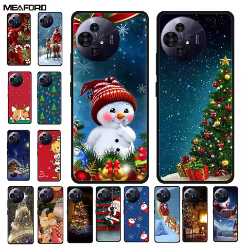 Christmas Case For TCL 50 Pro Nxtpaper 5G Case 50 40 Nxtpaper Lovely Soft TPU Silicone Fundas for TC
