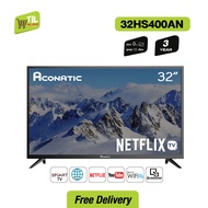 Aconatic Smart TV HD สมาร์ททีวี ขนาด 32 นิ้ว Netflix TV รุ่น 32HS400AN Netflix Ver 5.3 (รับประกันศูนย์ 3 ปี)