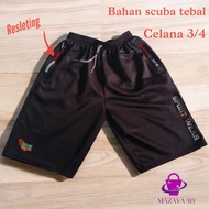 Men's running pants Shorts 7/8 sports gym jogging fitness aerobics misty thick 7/8 loose