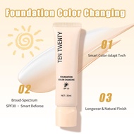 TEN TWENTY COLOR CHANGING FOUNDATION SPF 30 | Color-matching Lightweight Flawless Natural Matte