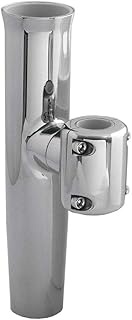 Taco Metals Marine Packaged Stainless Steel Adjustable Clamp-On Rod Holder Fits 7/8-Inch/1-Inch Tube