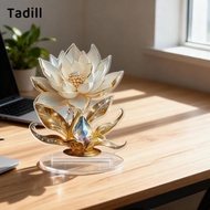 [dksqer] Flower Plaque Housewarming Gift Craft Acrylic 2D Flat for Home Table Bedroom