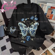 Cupids Aesthetic Butterfly Floral Graphic Unisex Oversized Casual Streetwear Tee