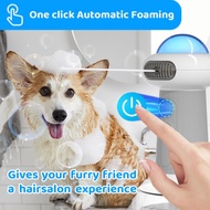 Dog Shampoo Dispenser, UFO Dog Shampoo Sprayer, Electric Foaming Shampoo Dispenser for Dog and Cat