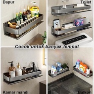 Rak Bumbu Dapur Dinding Kitchen Rack Tempat Pisau Rak Gantung Rak Dapur Rak Sendok Garpu Aluminium D