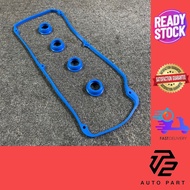 T2 PROTON WIRA 1.6, 1.8 SOHC 4G92 SILICONE VALVE COVER GASKET SET + PLUG SEAL MD167815