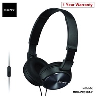 Sony MDR-ZX310AP Wired with Mic Headphones Foldable Lightweight Headphone Local Warranty