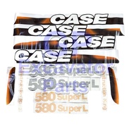 CASE 580SL Backhoe Loader Sticker Set