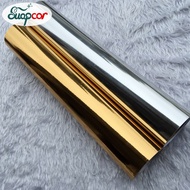 PVC Thick Mirror Gold Wall Sticker Brushed Decorative Elevator Door Refurbished Silver Self-Adhesive Refrigerator Film Wallpaper Wall Stickers  Decals