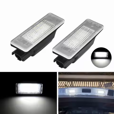 2pcs LED License Plate Lights Lamp 6340G9 6340A5 6340G3 6340F0 for Peugeot 106 1007 207 308 406 407 