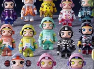 正版POPMART盲盒MEGA珍藏系列100週年SPACE MOLLY一二代盲盒