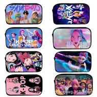 Kpop Demon Hunters trendy children's pencil case high definition printing large capacity lightweight