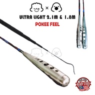 Joran Teleskopik Ultra Light 2.1m/7ft (POKEE FEEL) Udang Galah Telescopic Rod Prawn Rod I Pancing Ko