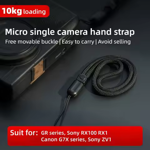 Camera Wrist Strap Hanging Anti-loss Lanyard for Ricoh GR2 GR3 GR3x Sony ZV1 Canon G7X DJI Insta360