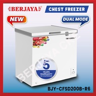 Berjaya Premium 160L Dual Chest Chiller Freezer BJY-CFSD200B-R6 (White) 5 YEARS Compressor warranty