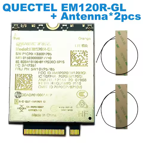 WDXUN EM120R-GL EM120R 4G Module CAT12 for Lenovo ThinkPad X1 Yoga 6th X13 Yoga P14s T14 T15 P15s T1