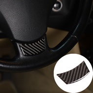 Real Carbon Fiber Steering Wheel Sticker For BMW 5 Series E60/E61 Automobile Accessories