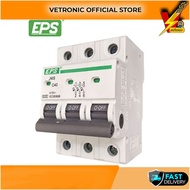 [SIRIM] EPS 3 POLE 40A MCB Three Pole Miniature Circuit Breaker MCB DIN Rail Mount Circuit Breaker K