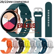 Eraxus Tali Silicone Strap Bracelet Belt 20/22mm for Huawei GT4 GT2 Samsung Galaxy Watch Active 40mm 44mm Silikon Strap Polos Sport Band Tali Jam Smartwatch 20mm / 22mm