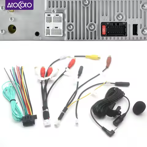 Car Radio Stereo Audio USB AUX Cable Adapter Mic AV RCA Power Wire Harness for Pioneer DMH-160BT DMH
