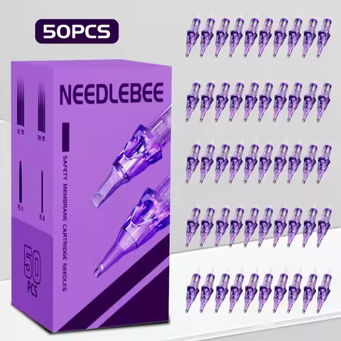 50 PCS Professional Tattoo Cartridge Needles Disposable Sterilized 1RL 3RL 5RL 7RL 9RL 11RL Safety N