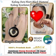 Kalung mci | Kalung Aura Heart Black Diamond | kalung Aura black