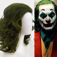 [Tongchuan] European American Movie joker joker Flake cos Wig Green Medium Long Curly Hair cosplay