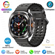 2024 New Smart Watch Men BP Heart Rate Health check BT Call NFC GPS Sport Fitness Waterproof smartwa