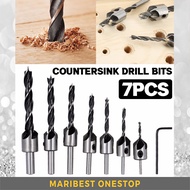 7PCS HSS 3MM-10MM COUNTERSINK DRILL BIT ALLEN KEY SET WOODWORKING TOOLS FOR ELECTRIC DRILL MATA DRIL