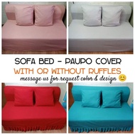 ◊SOFA BED URATEX  PAUPO COVER - PLAIN DESIGNS