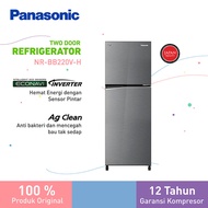 Panasonic NR-BB220V-H Kulkas 2 Pintu Top Freezer + Inverter - Grey
