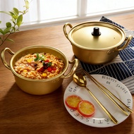 Korean Style Yellow Aluminum Pot Cooking Instant Noodle Pot Soup Pot Korean Cooking Pot Electromagne
