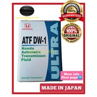 100% ORIGINAL HONDA ATF DW1 ULTRA AUTO TRANSMISSION FLUIDS OIL (4LITER) (08266-99964)