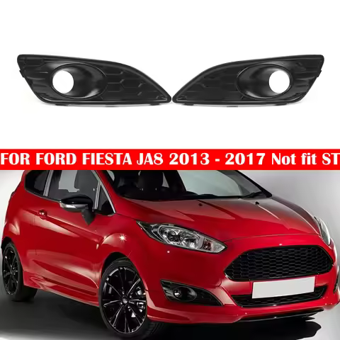 Car Front Bumper Fog Lamp Lower Grille Fog Light Grill For Ford Fiesta MK7 Zetec S / Sport 2012-2017