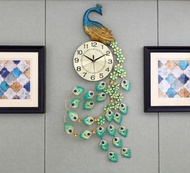 Brand New Peacock Wall Clock Elegant Modern Home Office Gift. Local SG Stock and warranty !!