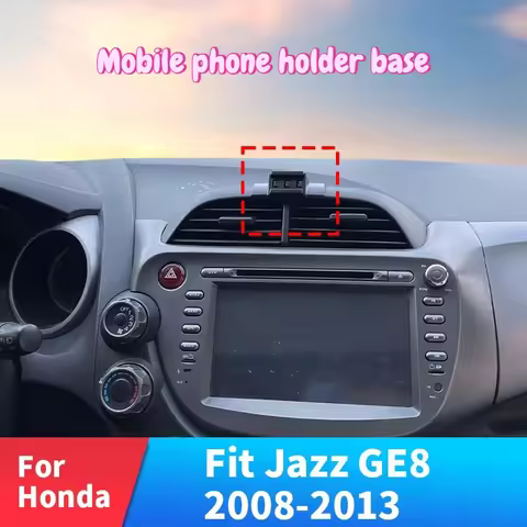 Car Phone Holder Strong Special Fixed Bracket Base For Honda Fit Jazz GE 2008-2013 2009 15W Wireless