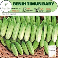 5 biji benih TIMUN BABY F1 hybrid/ timun mini pokok lasak/ baby cucumber seeds