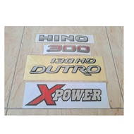 stiker hino 300 xpower dutro 130hd turbo intercooler / stiker hino 300 dutro 130 hd xpower