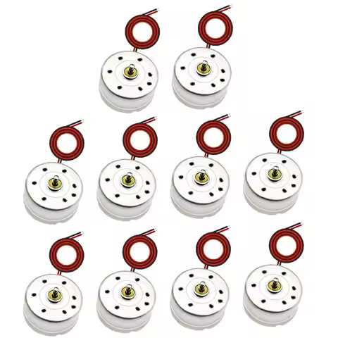 10Pcs 1.5V 3V 6V 7000rpm Small R300C Micro DC Generator Mini Electric Motor with Wire for DIY Toys W