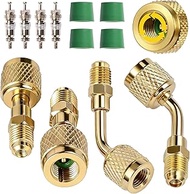 Wayona 2pcs A2L R32 R454B & 2pcs R32 R454B Refrigerant Brass Adapter