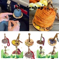SIMPLE Yarn Ball Holder, Wood with Leather Wrist Strap Portable Wrist Yarn Holder, Crochet Knitting Prevent Yarn Tangling Yarn Storage Crochet Yarn Holder