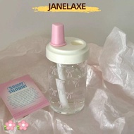 JANELAXE932QW Water Bottle, Large Capacity Plastic Straw Cup, Drinkware Bowknot 500ml Plastic Cups J